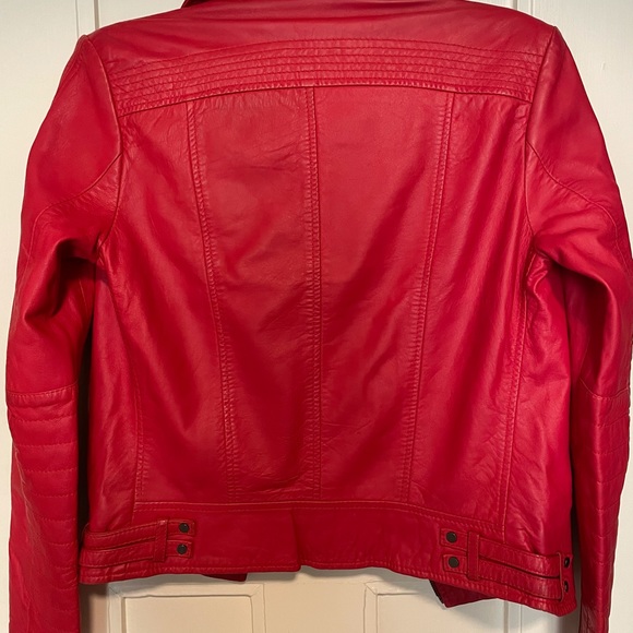 Mango real leather jacket - Picture 2 of 5